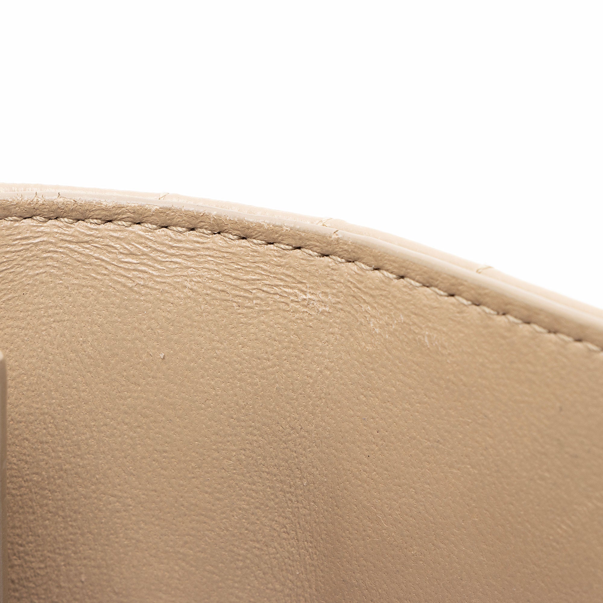 Saint Laurent Grain de Poudre Monogram Compact Trifold Wallet