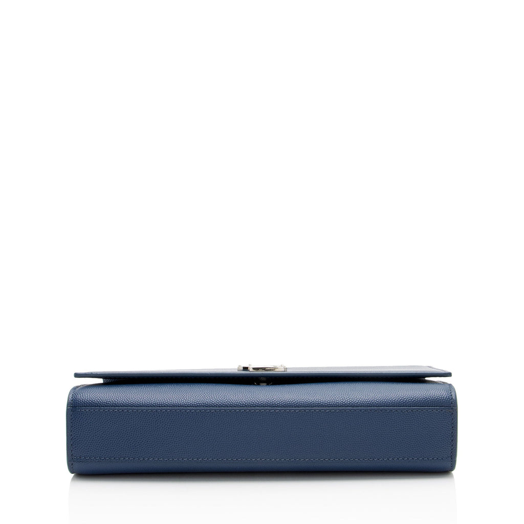 Saint Laurent Grain de Poudre Monogram Kate Medium Shoulder Bag