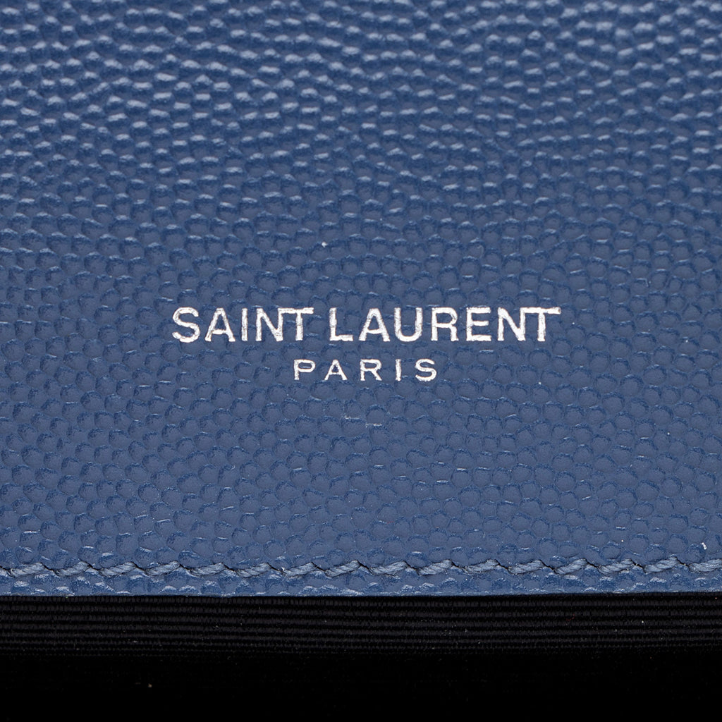 Saint Laurent Grain de Poudre Monogram Kate Medium Shoulder Bag