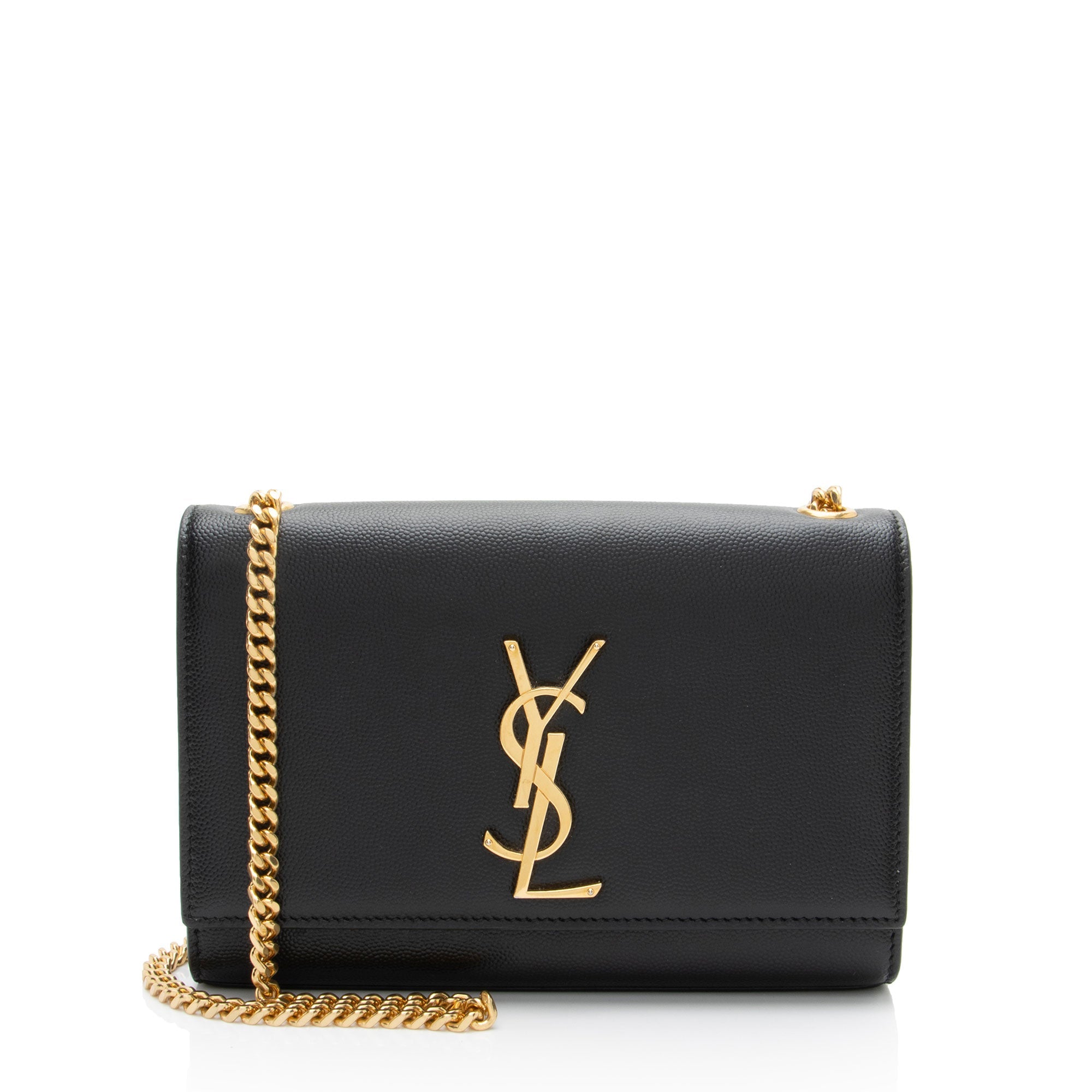 Saint Laurent Grain de Poudre Monogram Kate Small Shoulder Bag