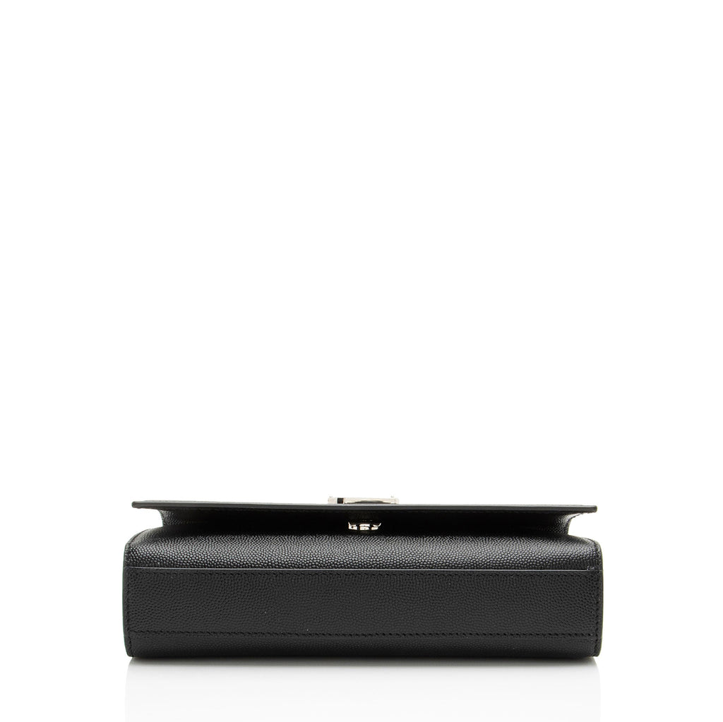 Saint Laurent Grain de Poudre Monogram Kate Small Shoulder Bag