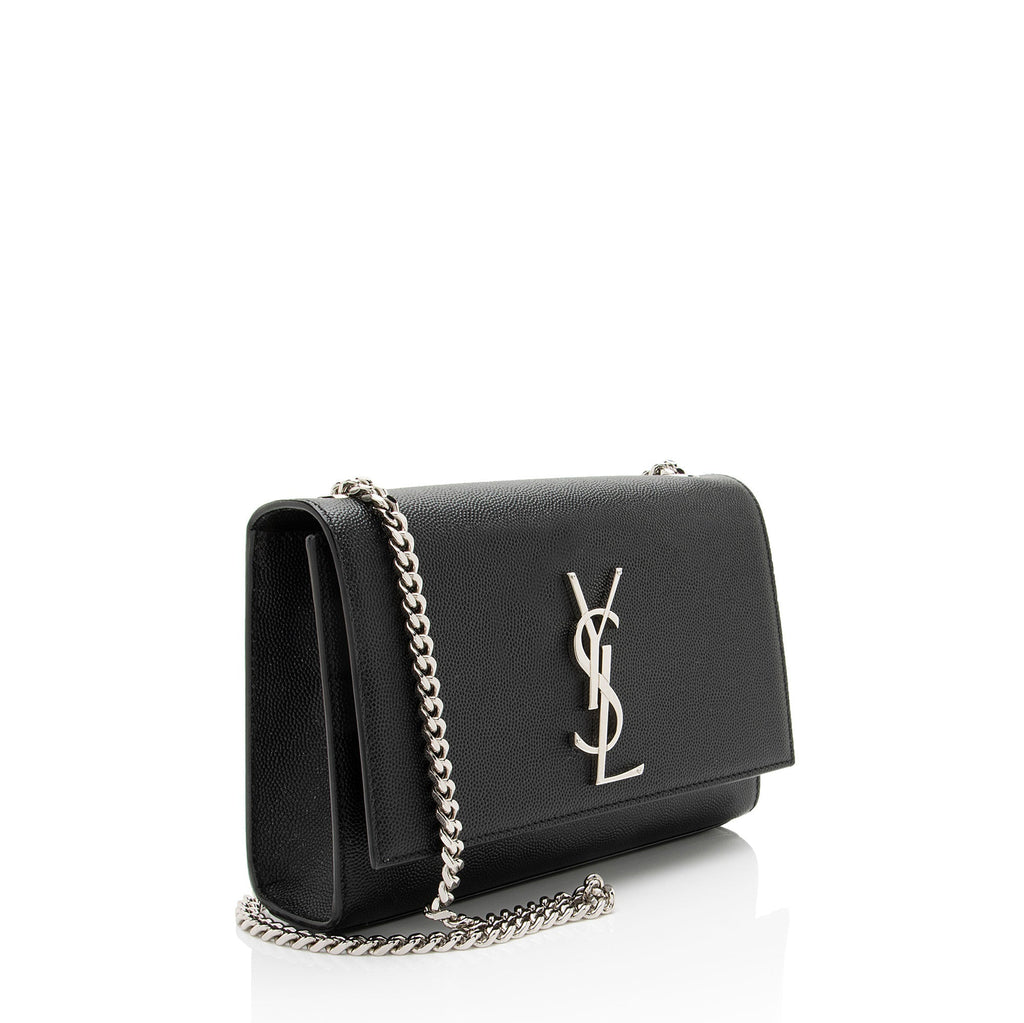 Saint Laurent Grain de Poudre Monogram Kate Small Shoulder Bag