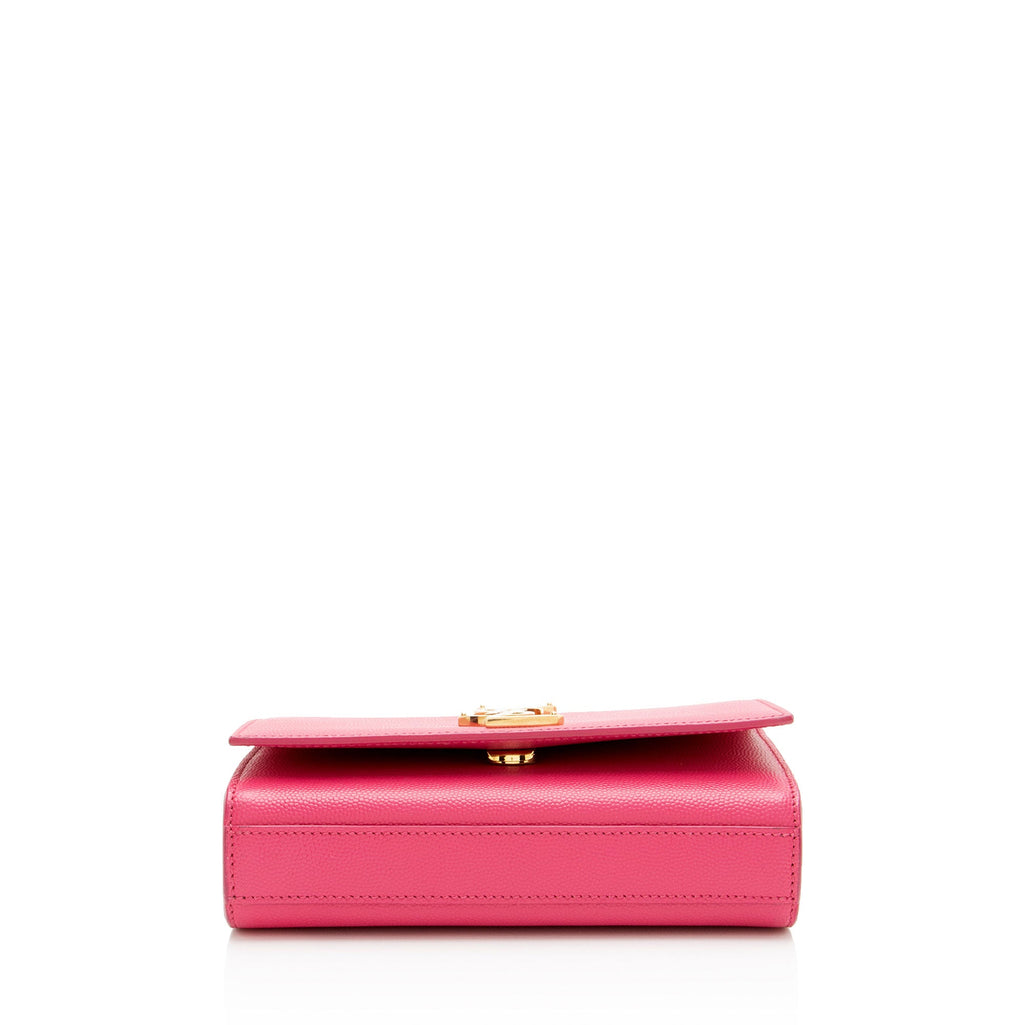 Saint Laurent Grain de Poudre Monogram Kate Small Shoulder Bag