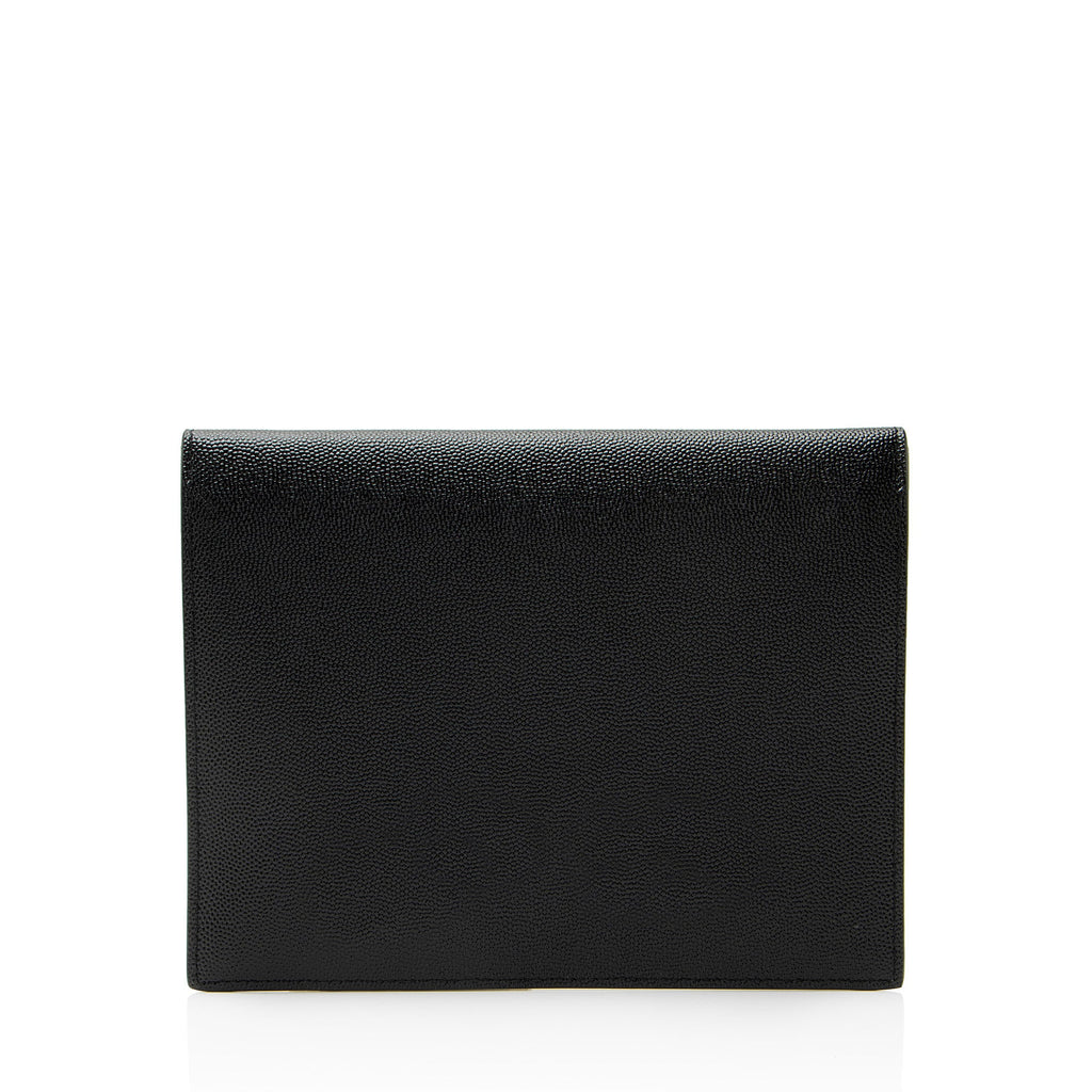 Saint Laurent Grain de Poudre Monogram Uptown Baby Pouch