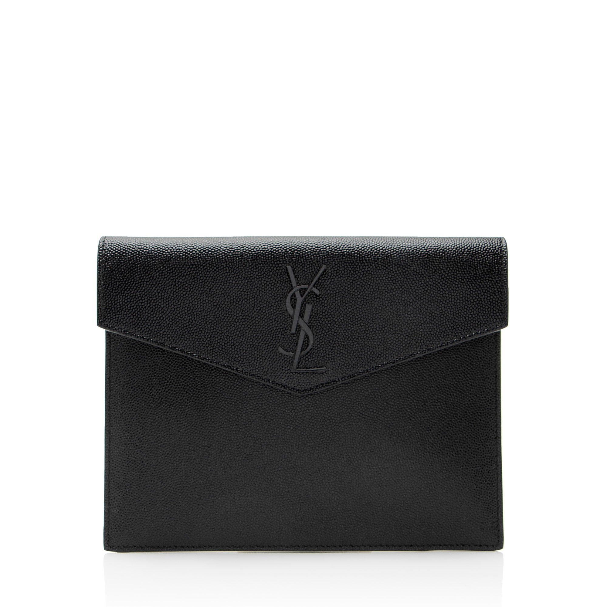 Saint Laurent Grain de Poudre Monogram Uptown Baby Pouch