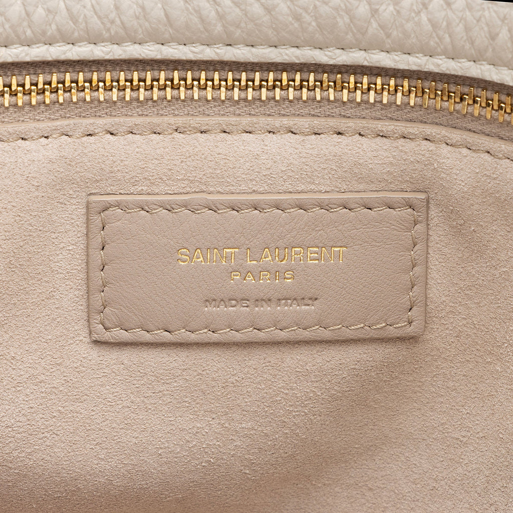 Saint Laurent Grained Calfskin Monogram Le 5 A 7 Bea Shoulder Bag