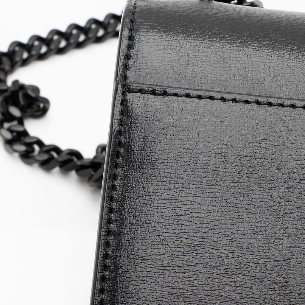 Saint Laurent Grained Calfskin Monogram Sunset Medium Shoulder Bag (SHF-kSaHp8)