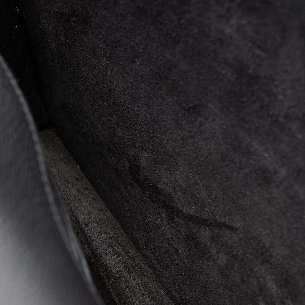 Saint Laurent Grained Calfskin Monogram Sunset Medium Shoulder Bag (SHF-NWQ0FK)