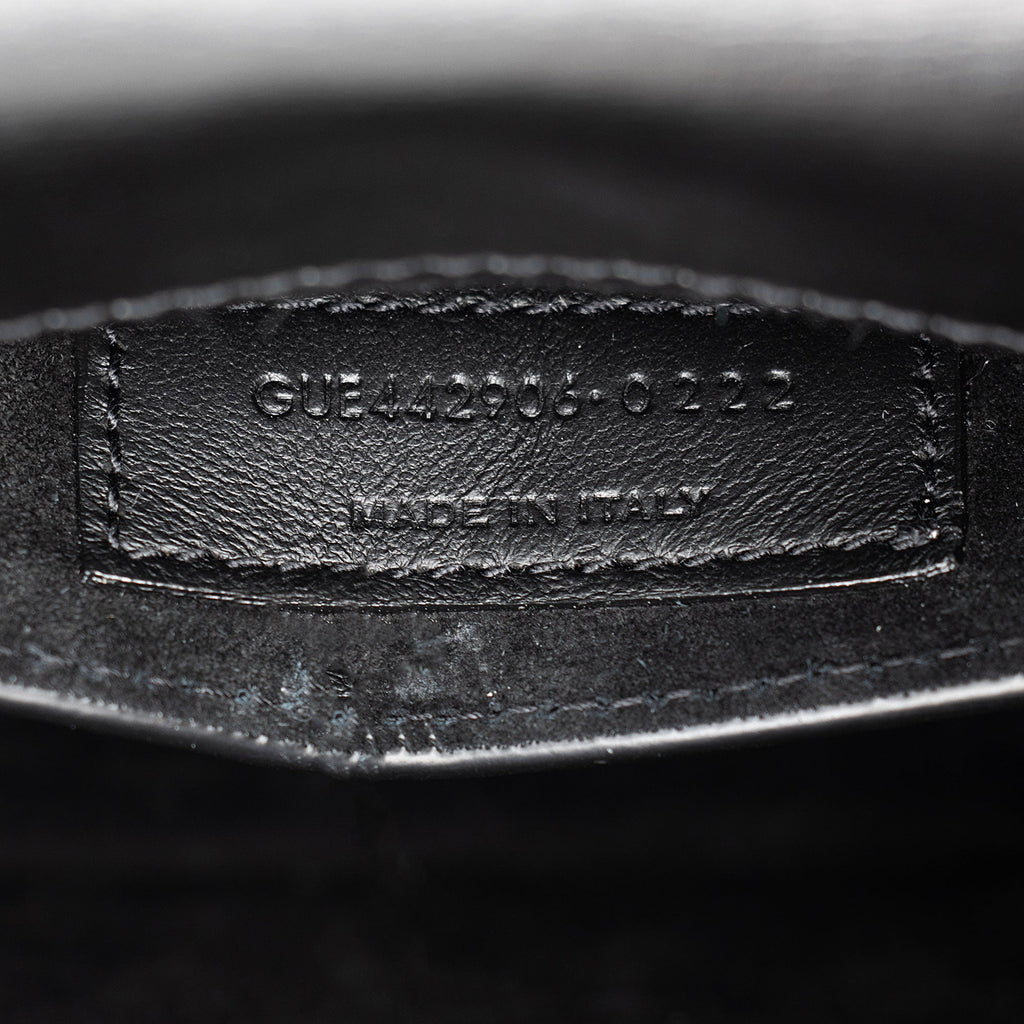 Saint Laurent Grained Calfskin Monogram Sunset Medium Shoulder Bag (SHF-8Ji2ue)