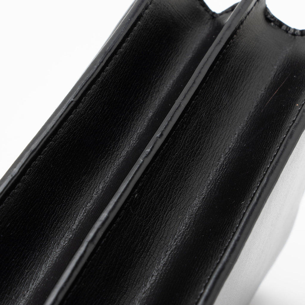 Saint Laurent Grained Calfskin Monogram Sunset Medium Shoulder Bag (SHF-8Ji2ue)
