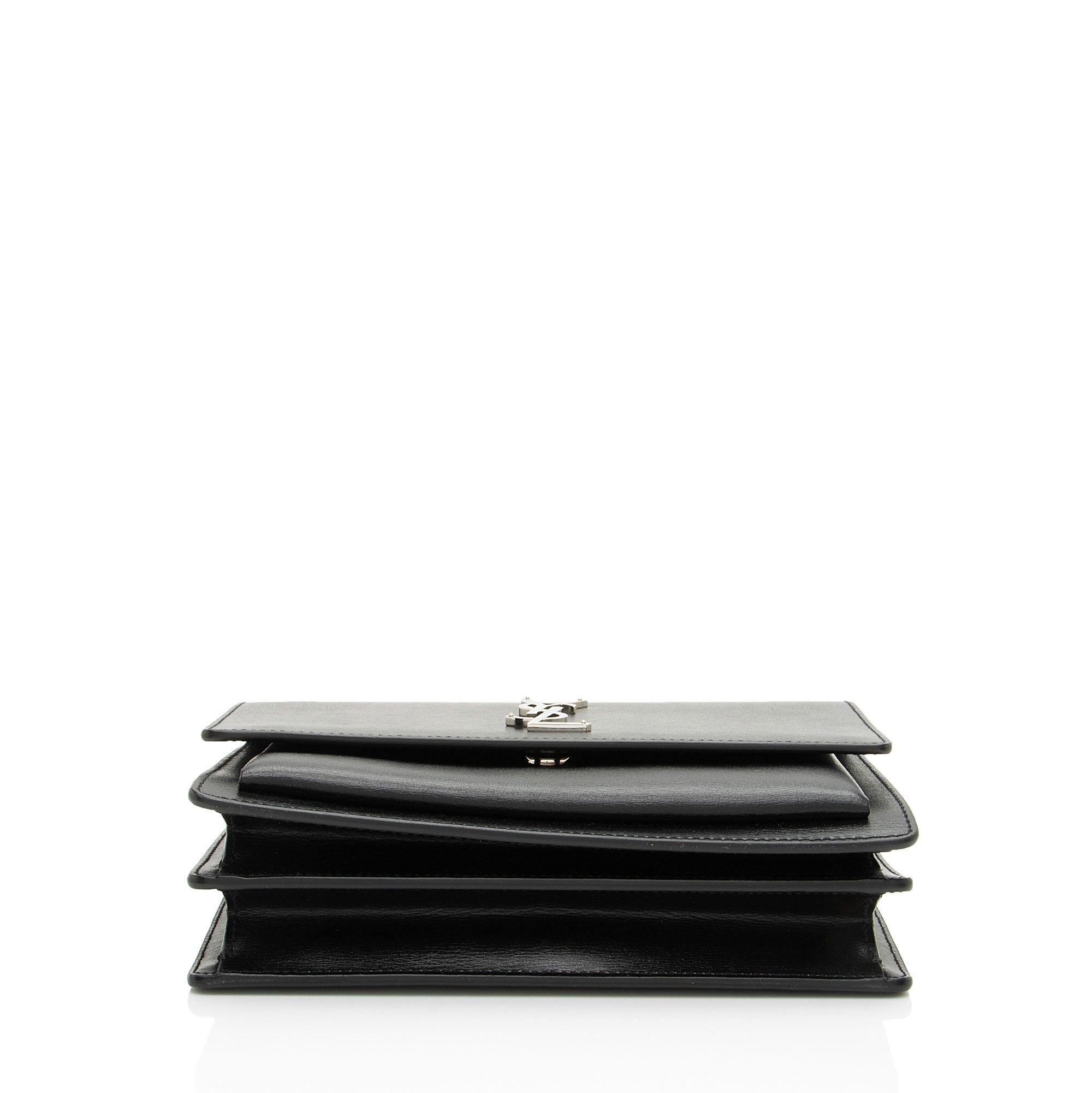 Saint Laurent Grained Calfskin Monogram Sunset Medium Shoulder Bag - FINAL SALE