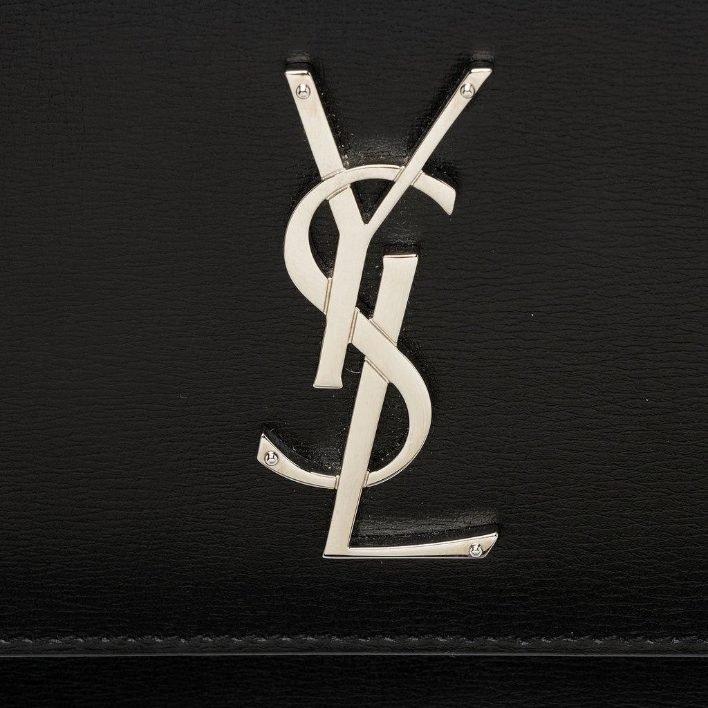 Saint Laurent Grained Calfskin Monogram Sunset Medium Shoulder Bag - FINAL SALE