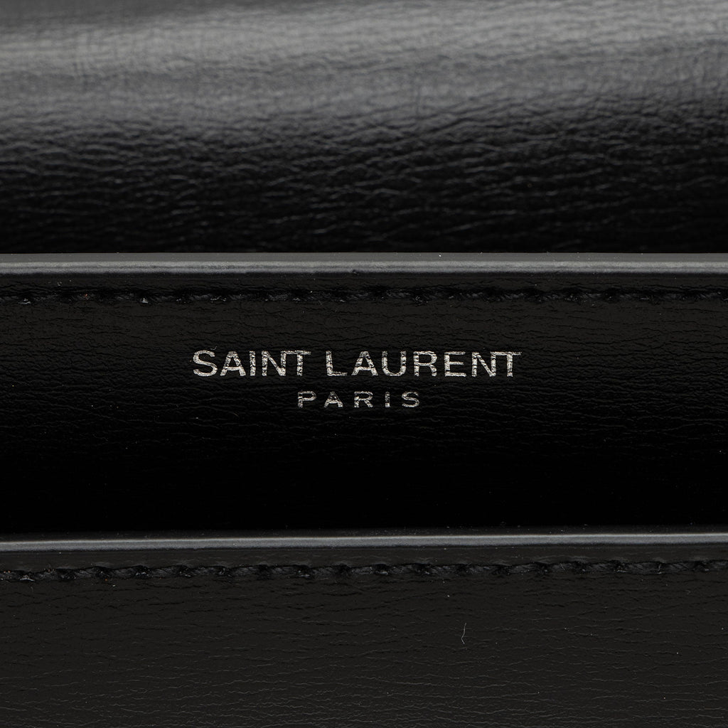 Saint Laurent Grained Calfskin Monogram Sunset Medium Shoulder Bag - FINAL SALE