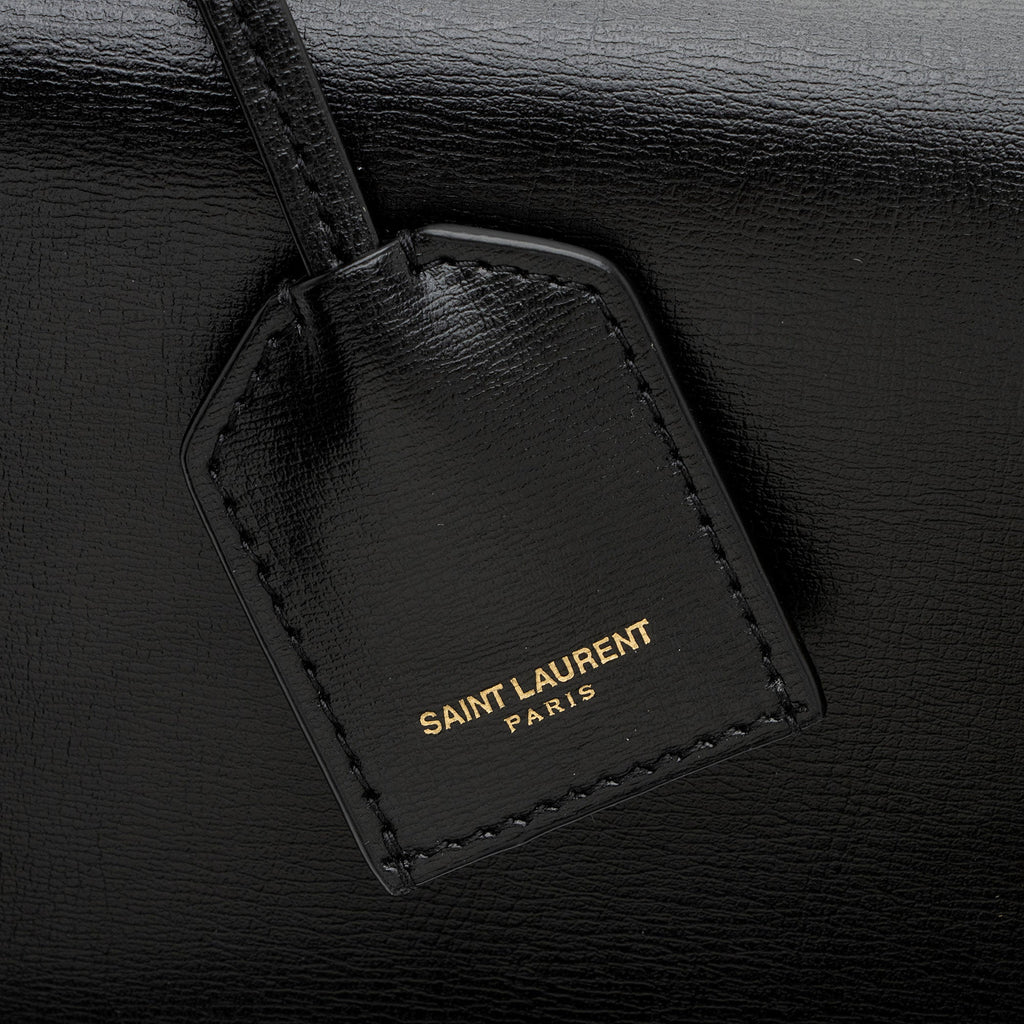 Saint Laurent Grained Calfskin Monogram Sunset Medium Shoulder Bag