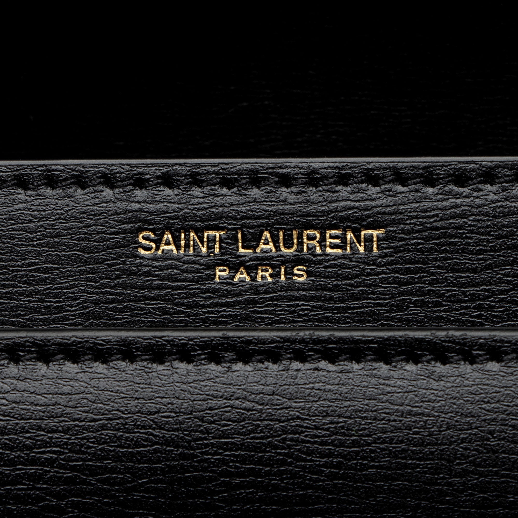 Saint Laurent Grained Calfskin Monogram Sunset Medium Shoulder Bag