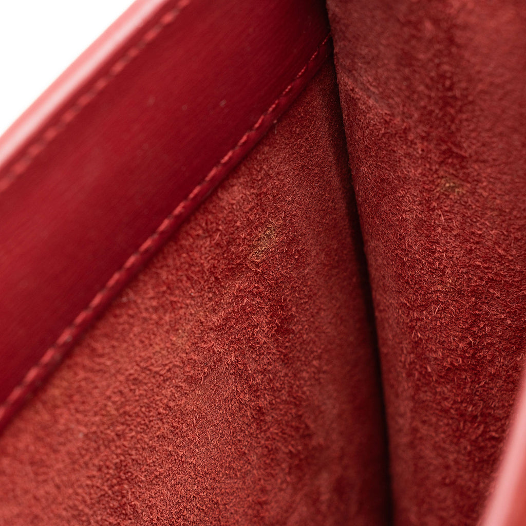Saint Laurent Grained Calfskin Monogram Sunset Medium Shoulder Bag