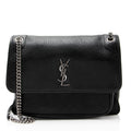 Saint Laurent Grained Lambskin Monogram Niki Large Shoulder Bag