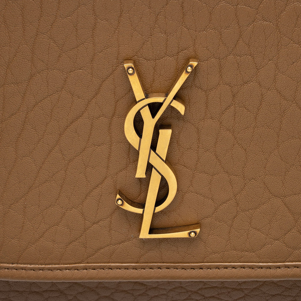 Saint Laurent Grained Lambskin Monogram Niki Large Shoulder Bag