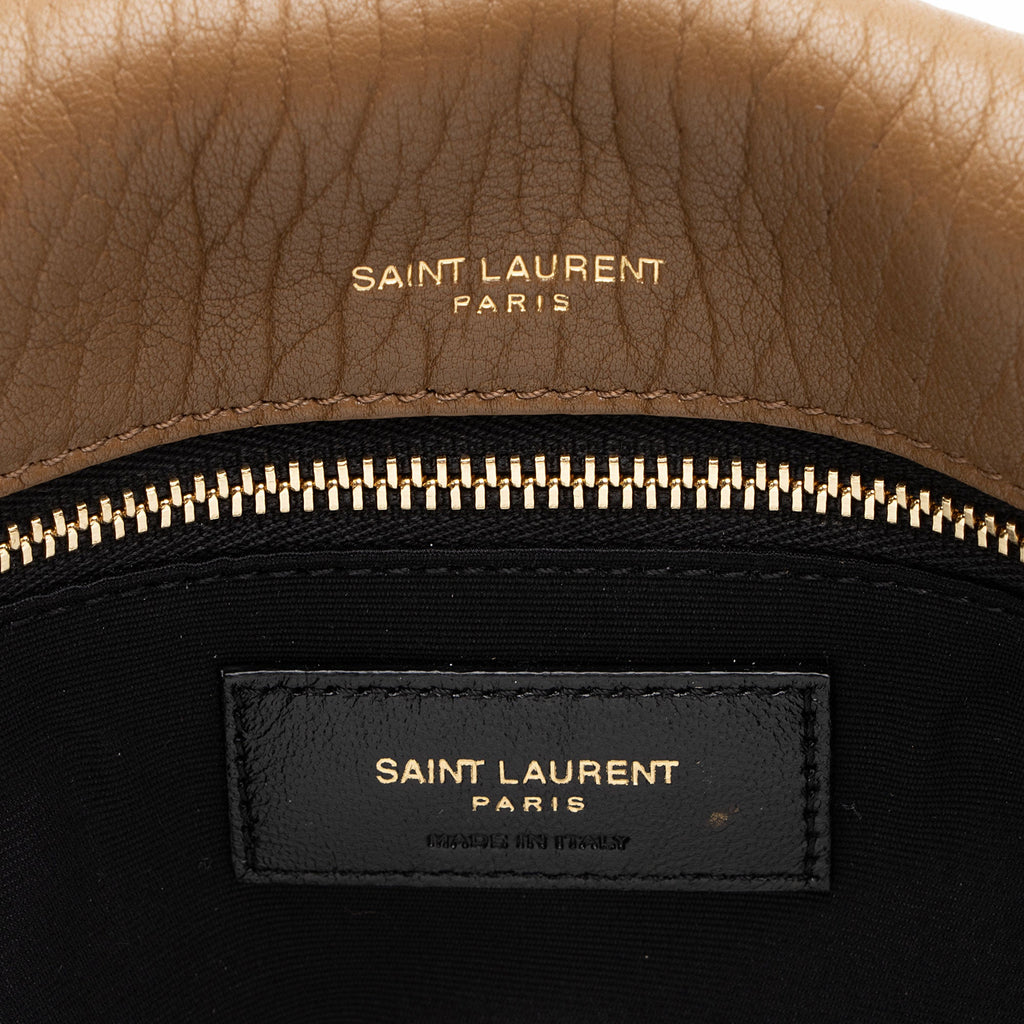 Saint Laurent Grained Lambskin Monogram Niki Large Shoulder Bag