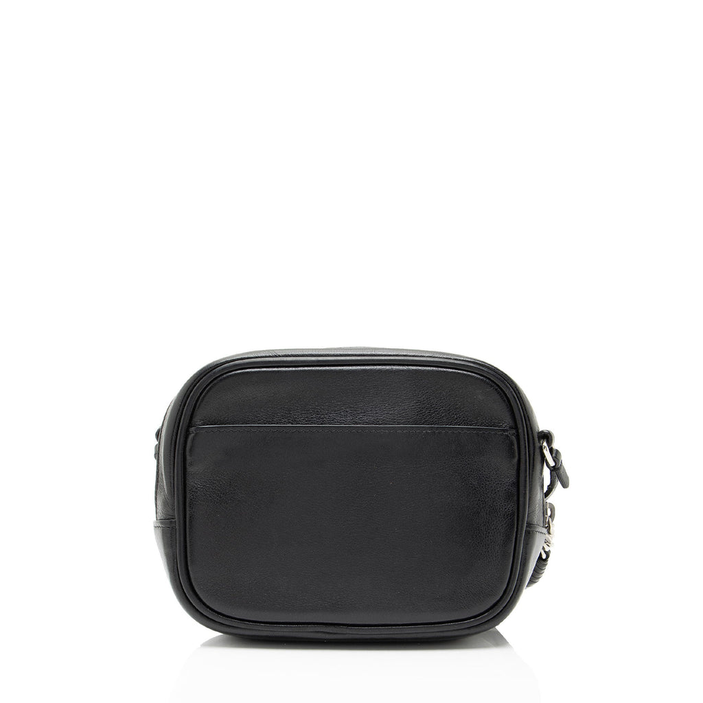 Saint Laurent Heart Studded Leather Monogram Blogger Bag