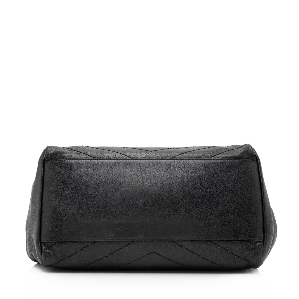 Saint Laurent Lambskin Large Monogram Nolita Bag (SHF-23575)