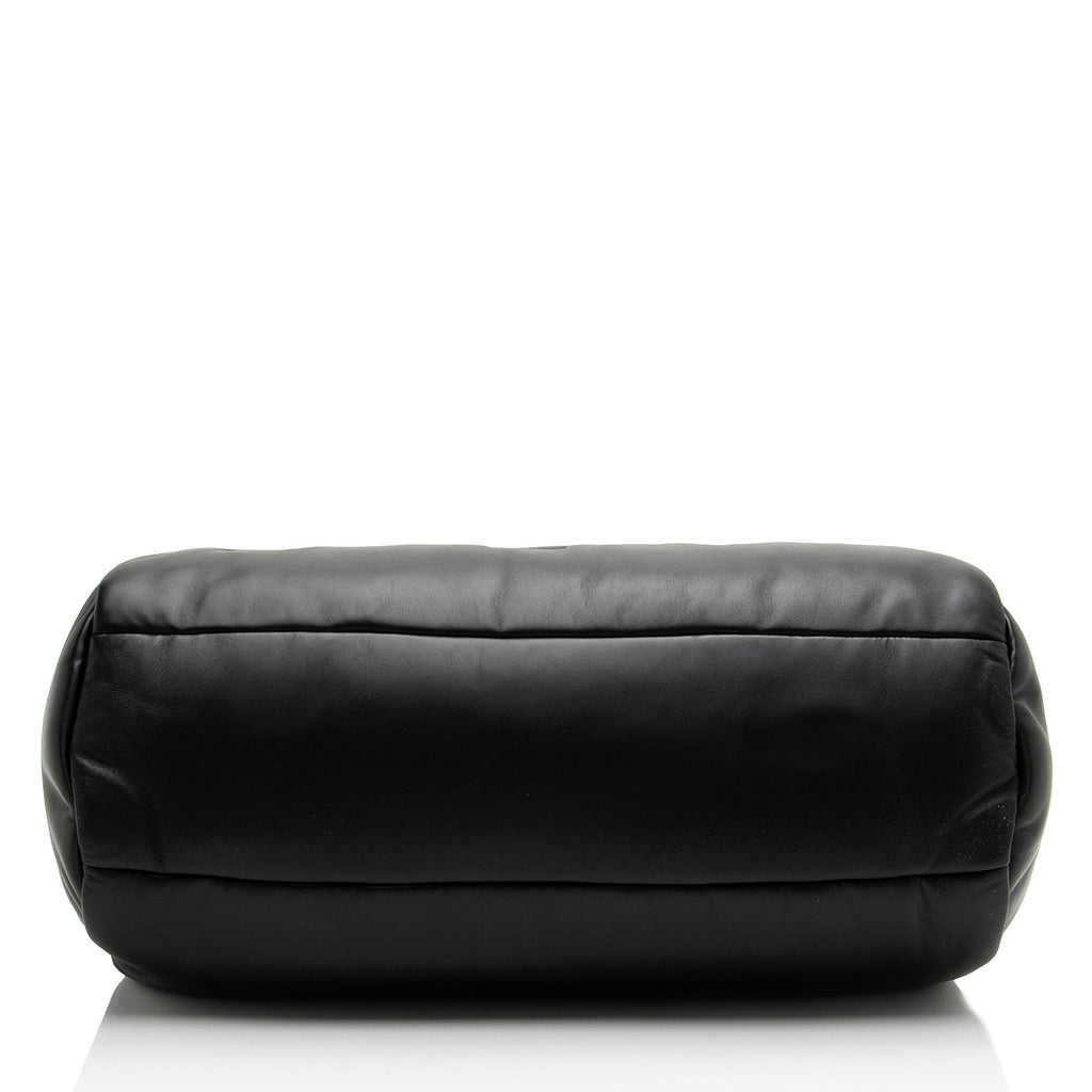 Saint Laurent Lambskin Logo Puffer Duffle