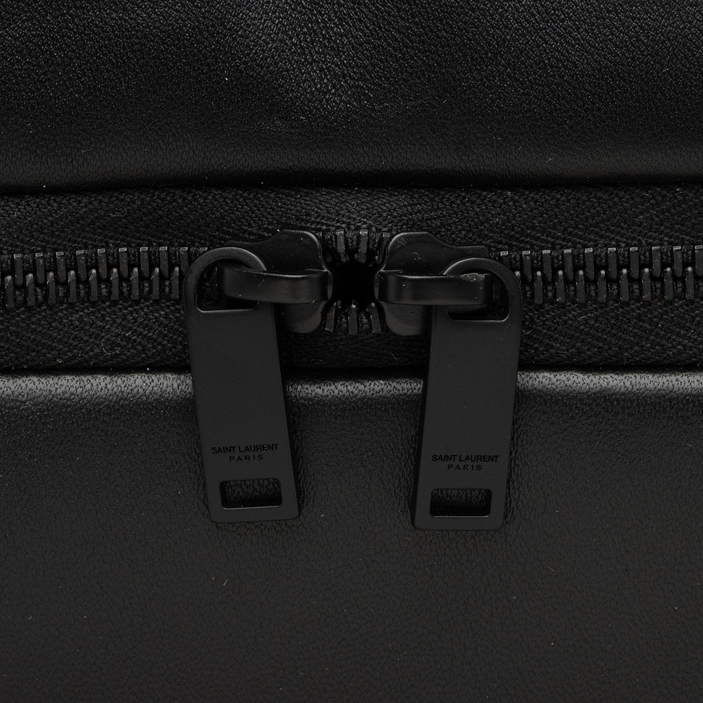 Saint Laurent Lambskin Logo Puffer Duffle