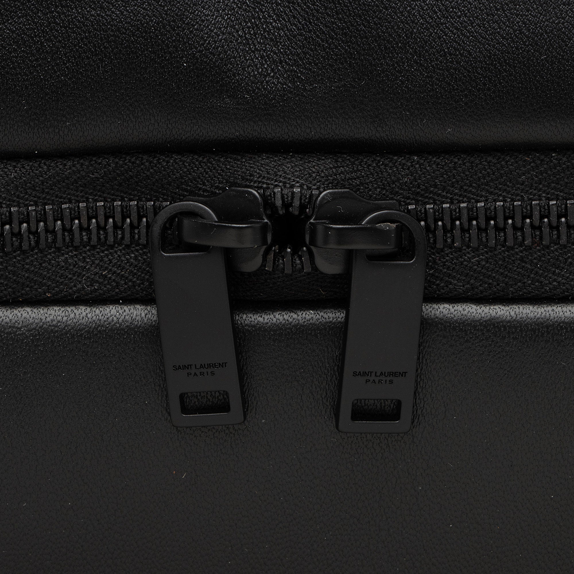 Saint Laurent Lambskin Logo Puffer Duffle