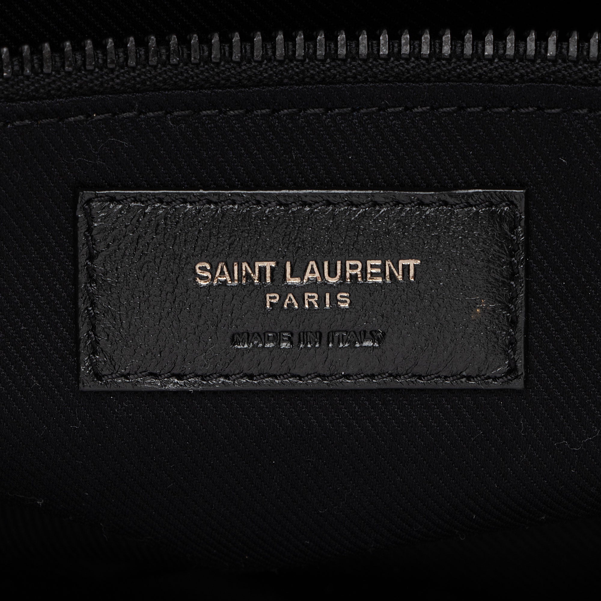 Saint Laurent Lambskin Logo Puffer Duffle