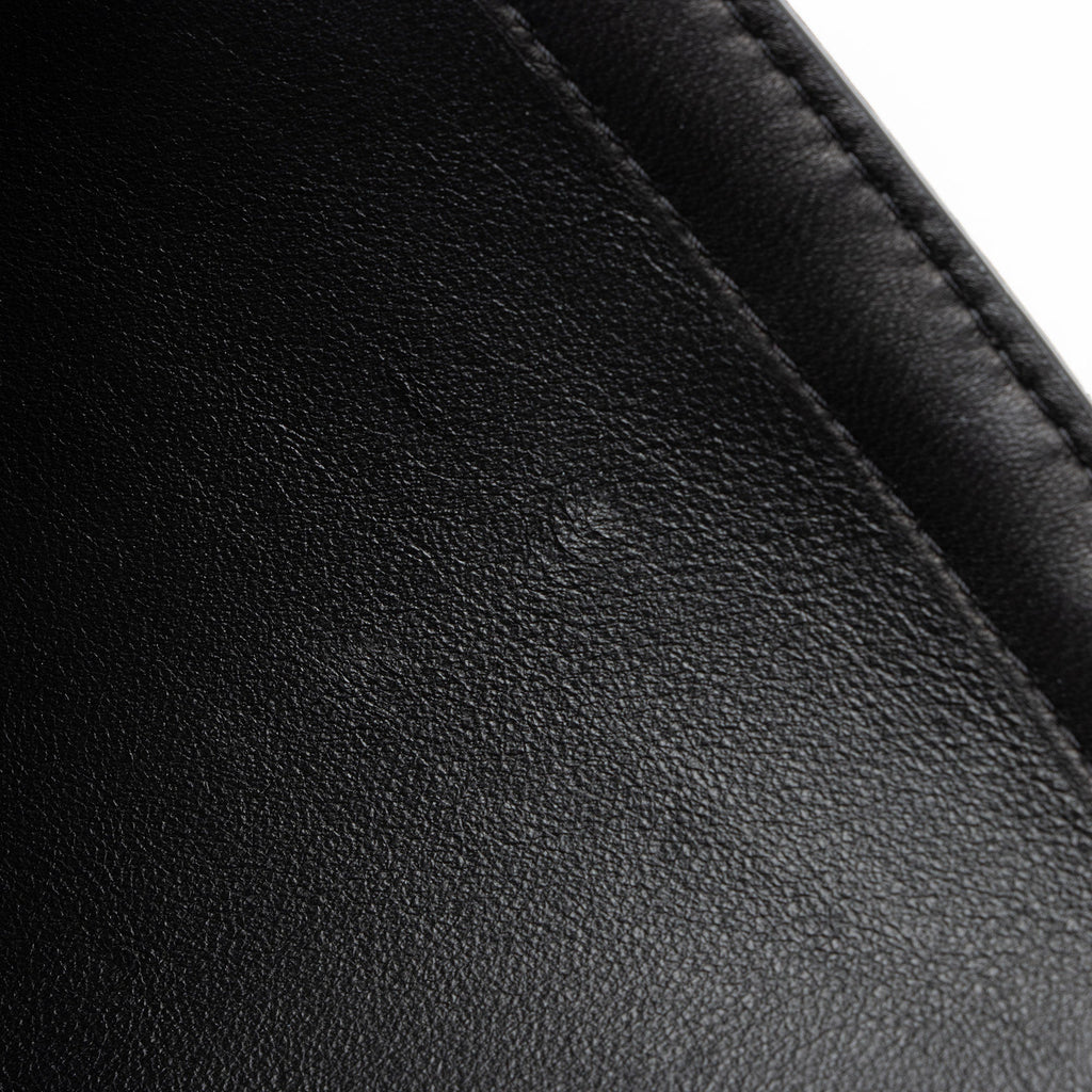 Saint Laurent Lambskin Matelasse Carre Monogram Cassandre Wallet on Chain