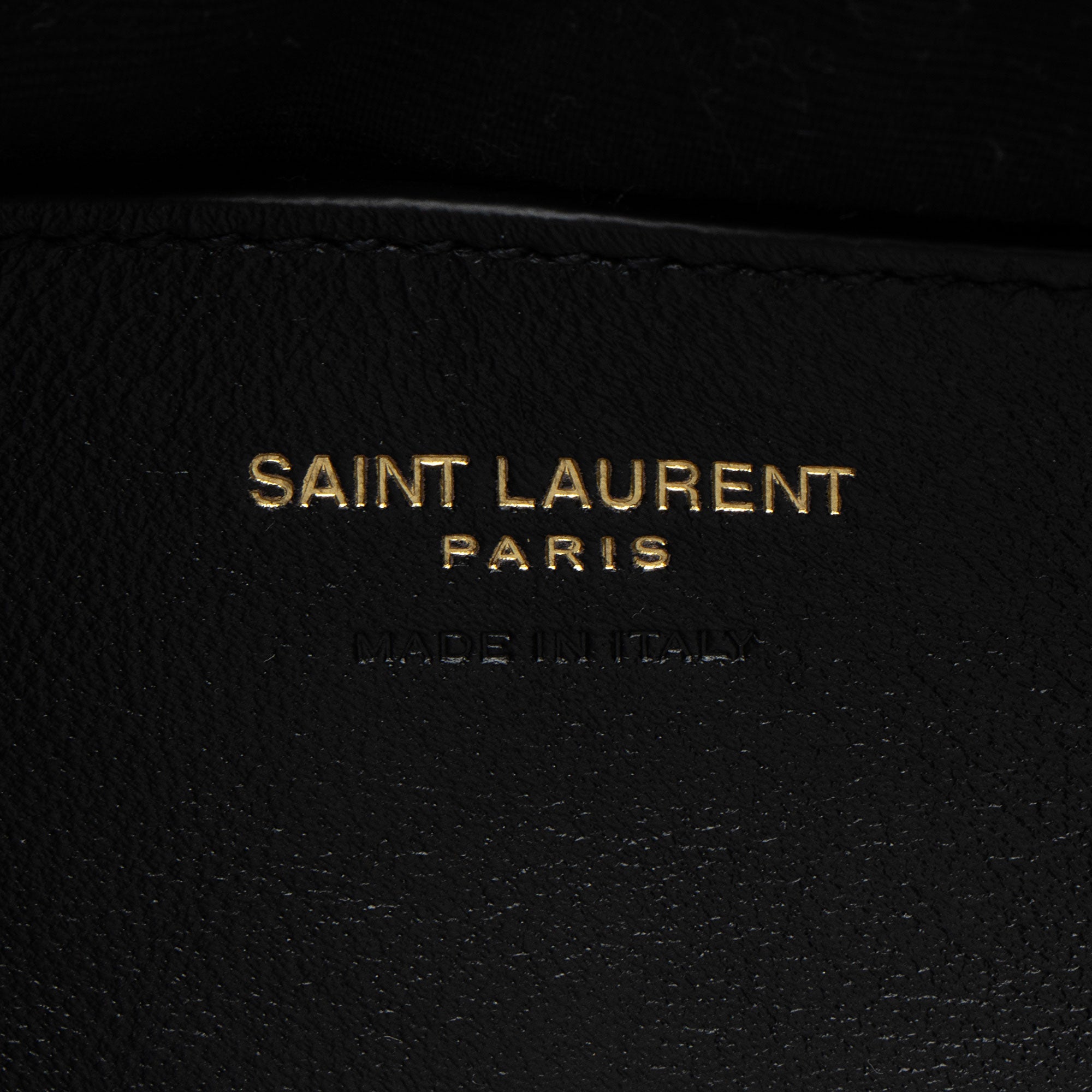 Saint Laurent Lambskin Monogram Calypso Mini Hobo