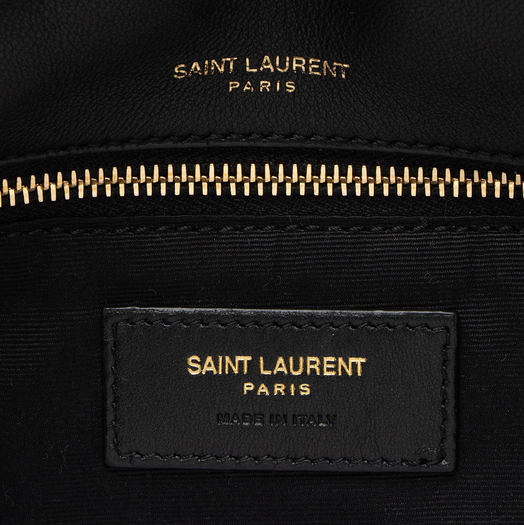 Saint Laurent Lambskin Monogram Calypso Small Shoulder Bag