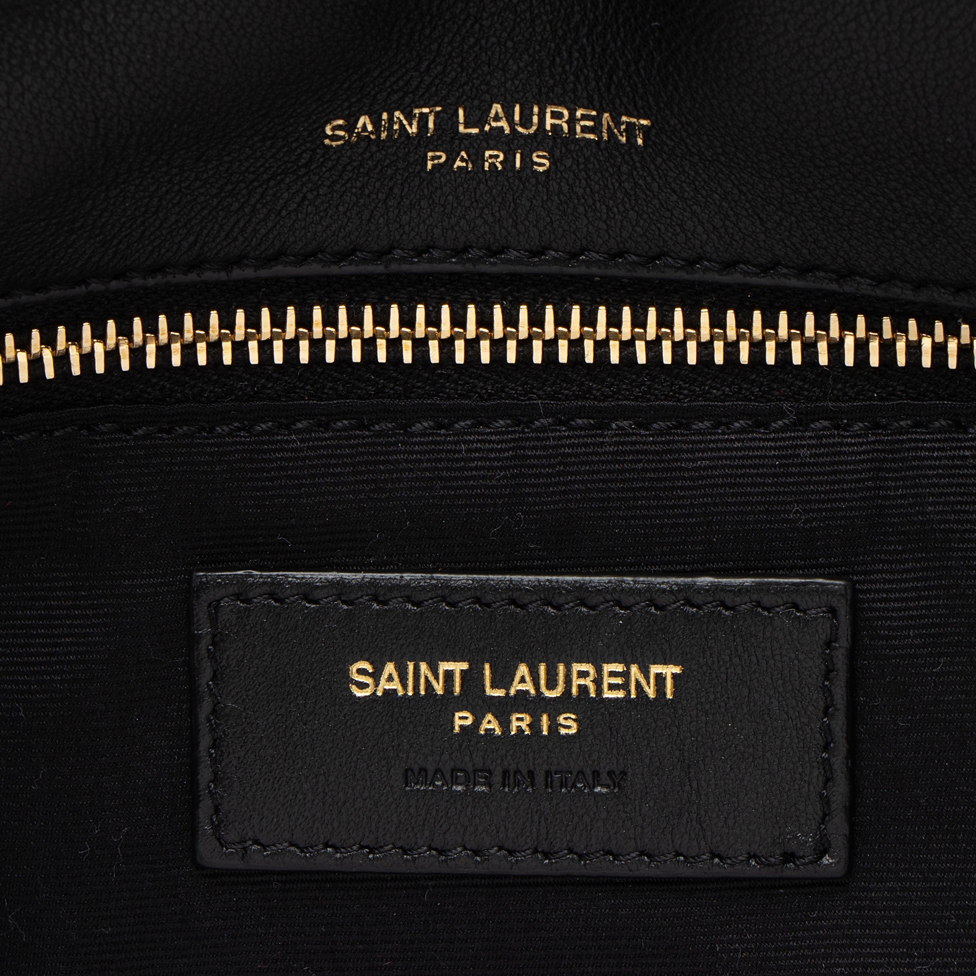Saint Laurent Lambskin Monogram Calypso Small Shoulder Bag