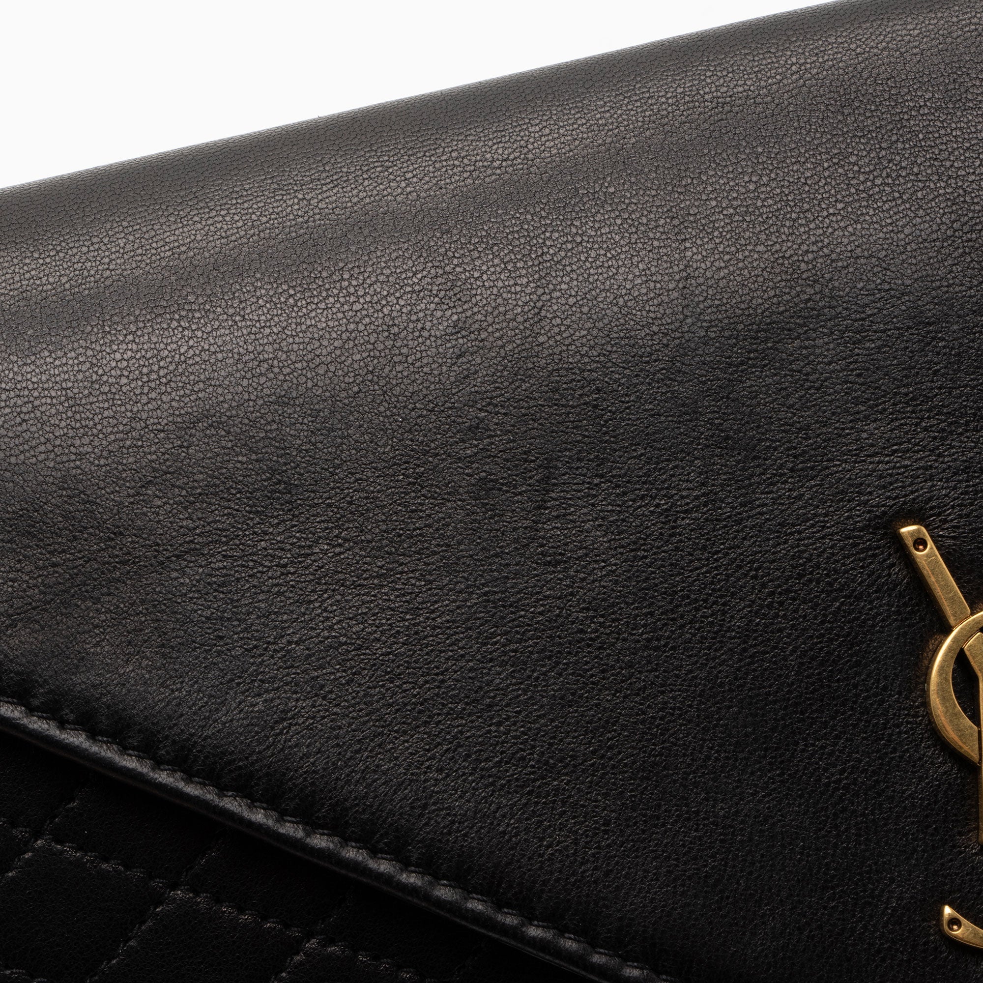 Saint Laurent Lambskin Monogram Gaby Chain Envelope Bag (SHF-KQUxzQ)