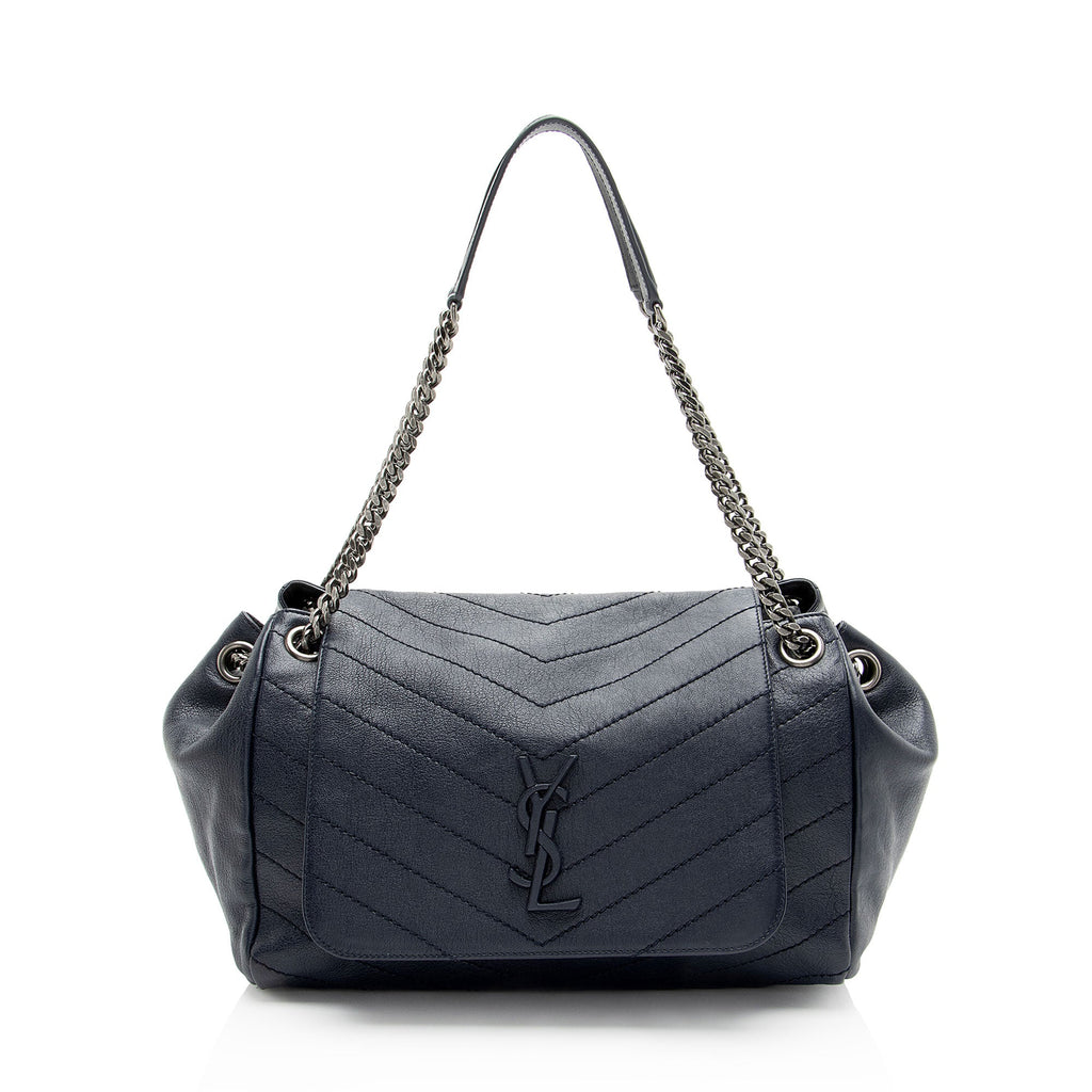 Saint Laurent Lambskin Monogram Nolita Medium Flap Bag