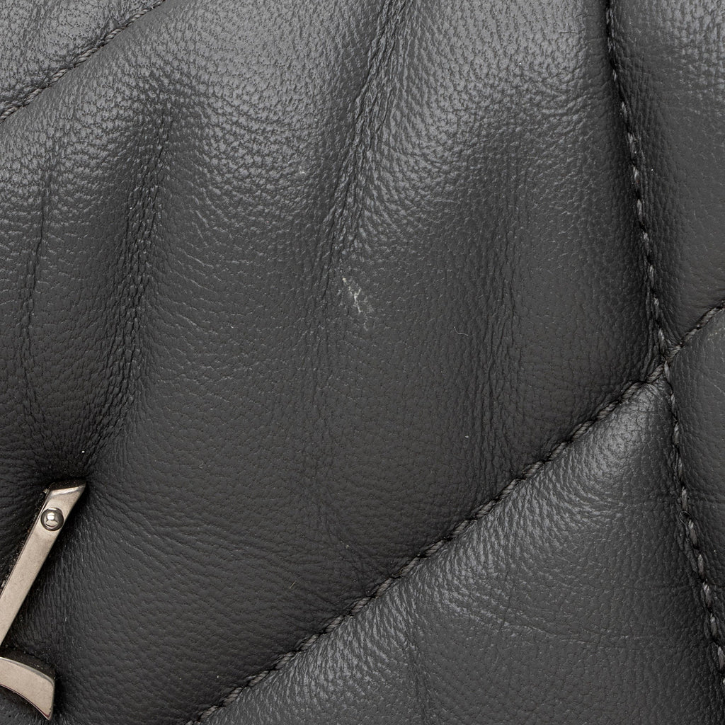 Saint Laurent Lambskin Monogram Puffer LouLou Medium Shoulder Bag (SHF-RIYiYF)