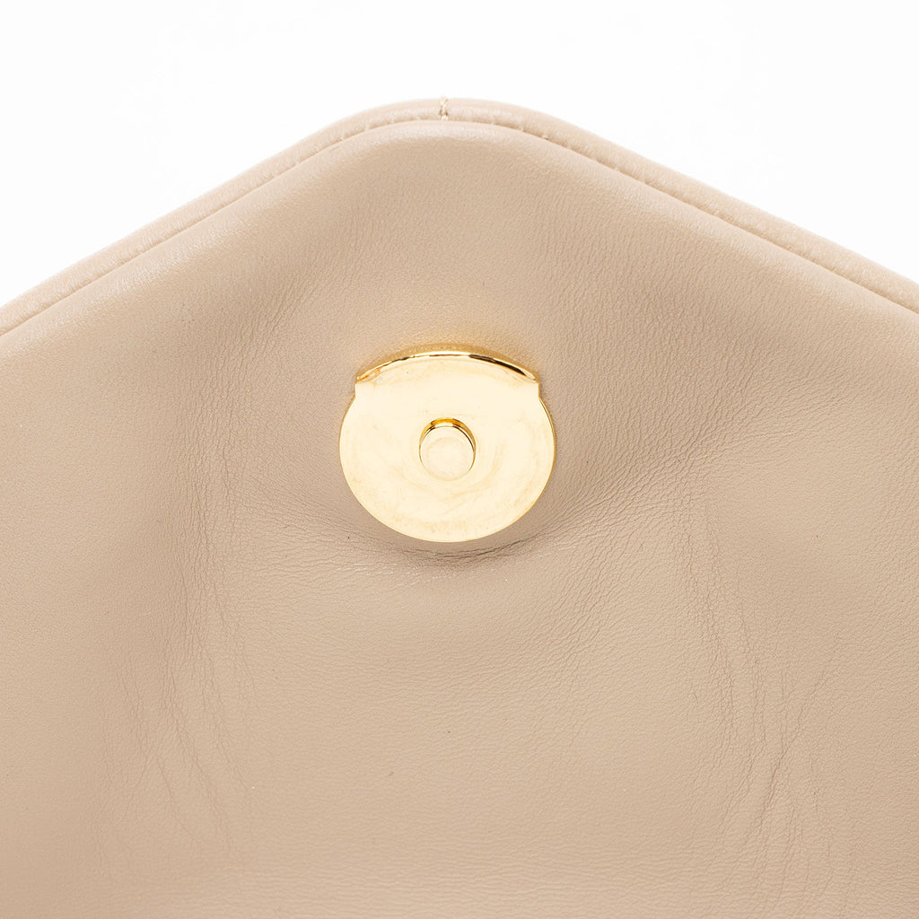 Saint Laurent Lambskin Monogram Puffer LouLou Medium Shoulder Bag