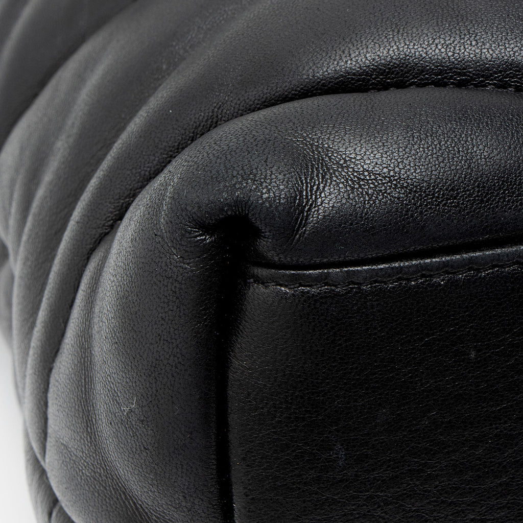 Saint Laurent Lambskin Monogram Puffer LouLou Medium Shoulder Bag