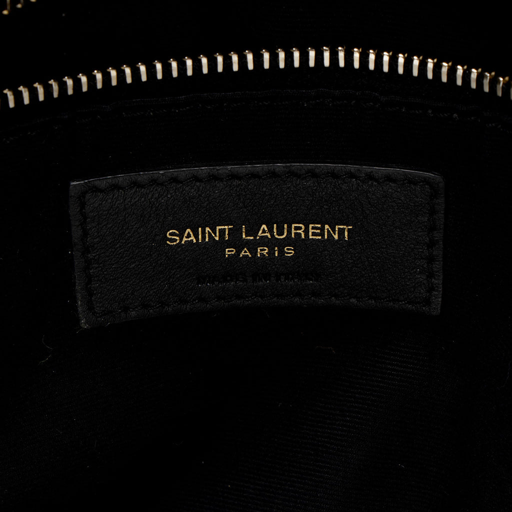 Saint Laurent Lambskin Monogram Puffer LouLou Medium Shoulder Bag