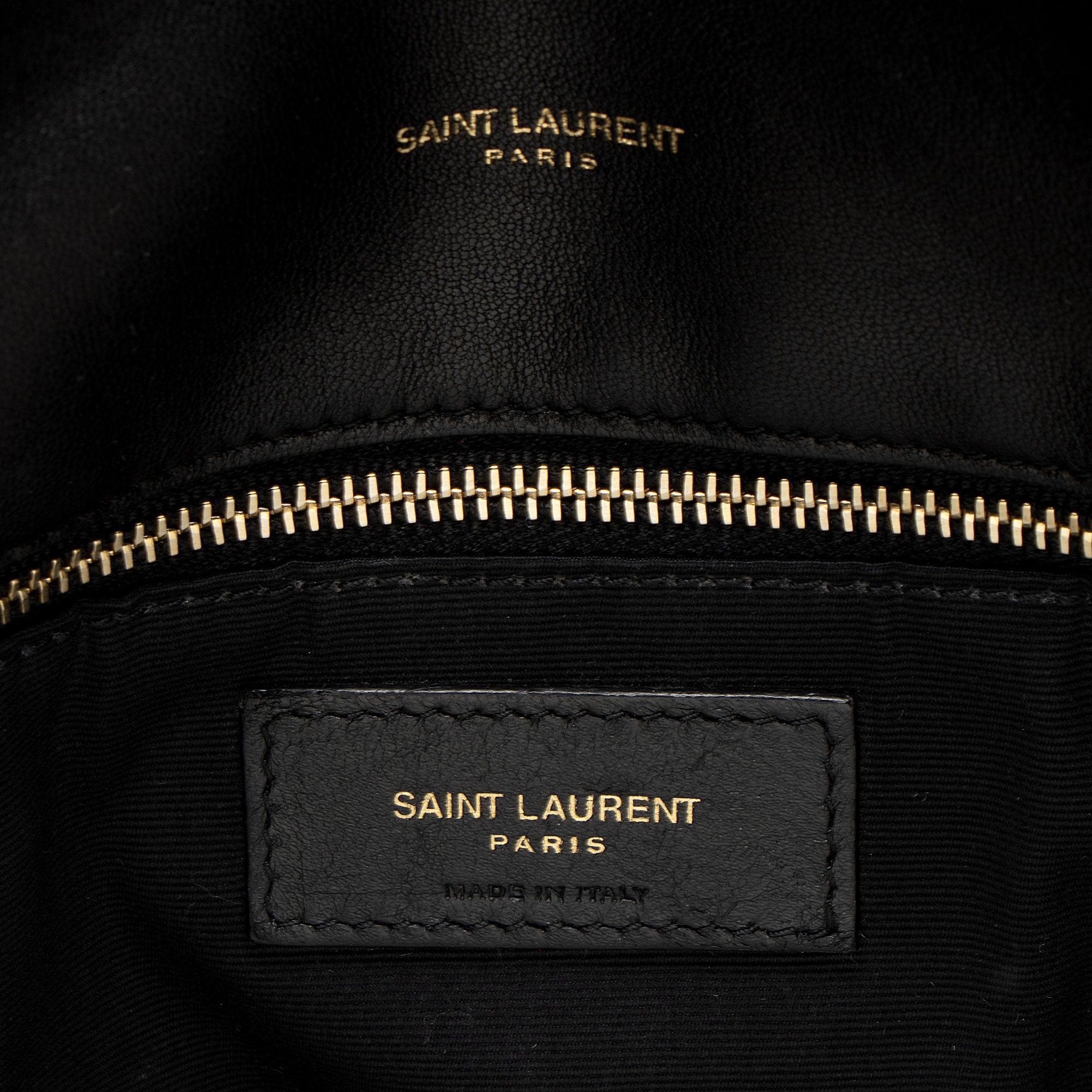 Saint Laurent Lambskin Monogram Puffer LouLou Medium Shoulder Bag