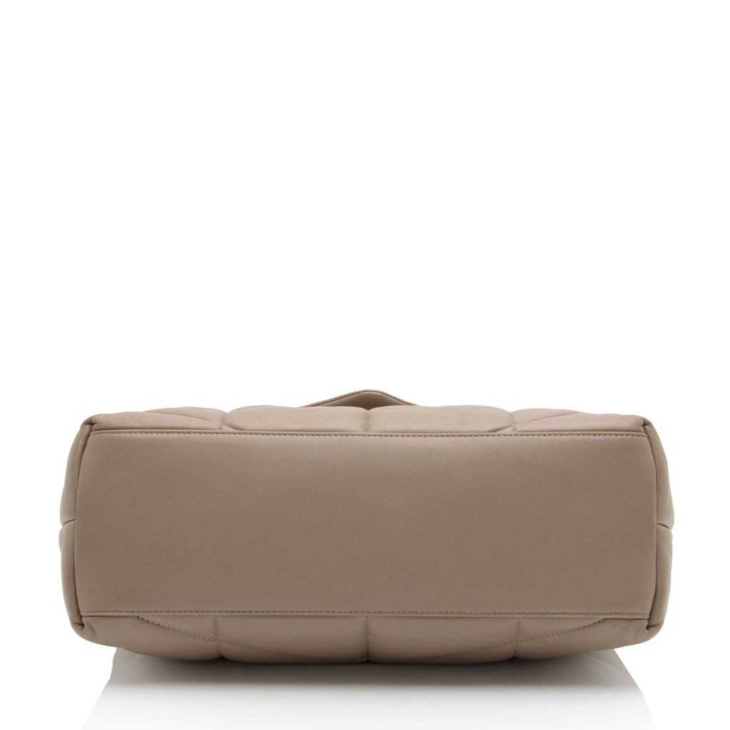 Saint Laurent Lambskin Monogram Puffer LouLou Medium Shoulder Bag