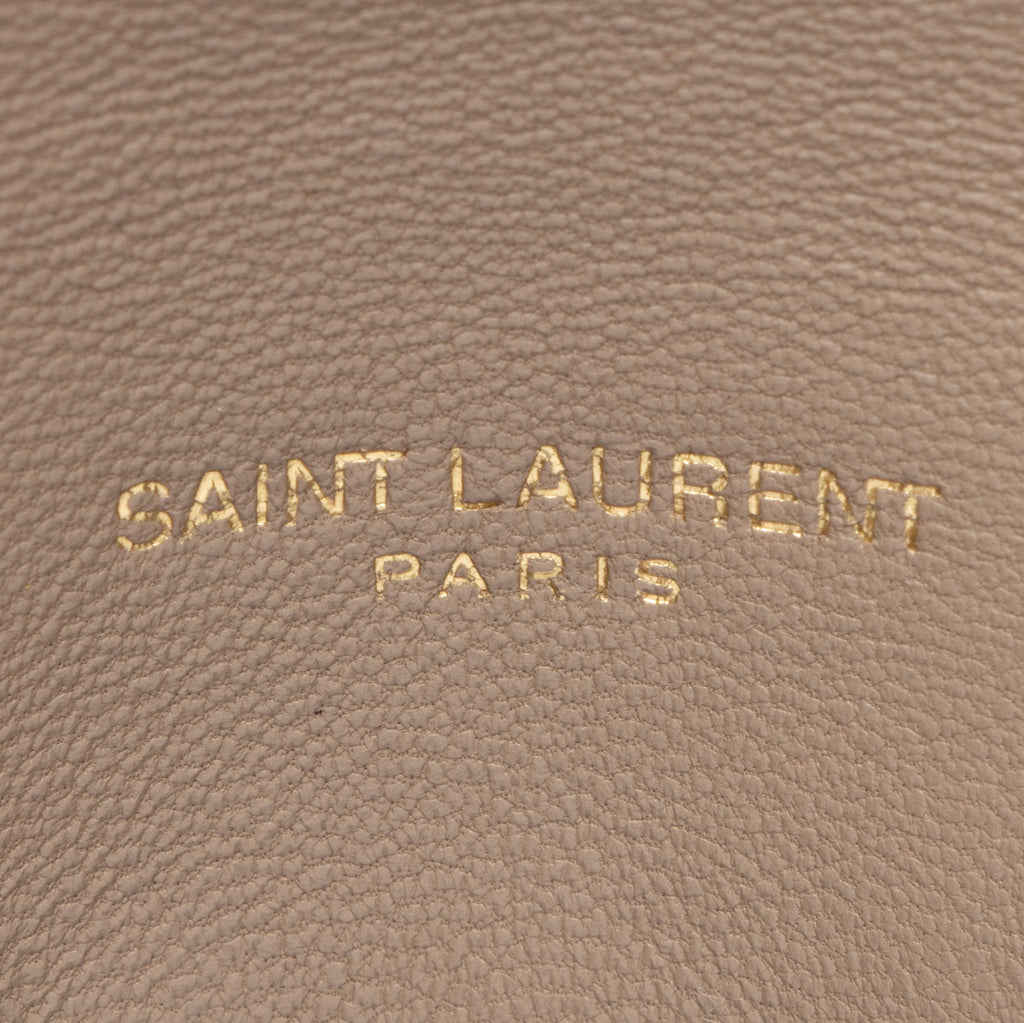 Saint Laurent Lambskin Monogram Puffer LouLou Medium Shoulder Bag