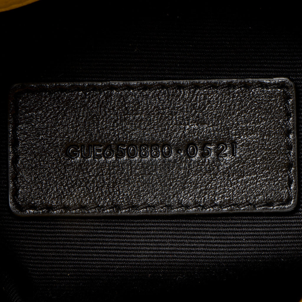 Saint Laurent Lambskin Monogram Puffer LouLou Small Clutch