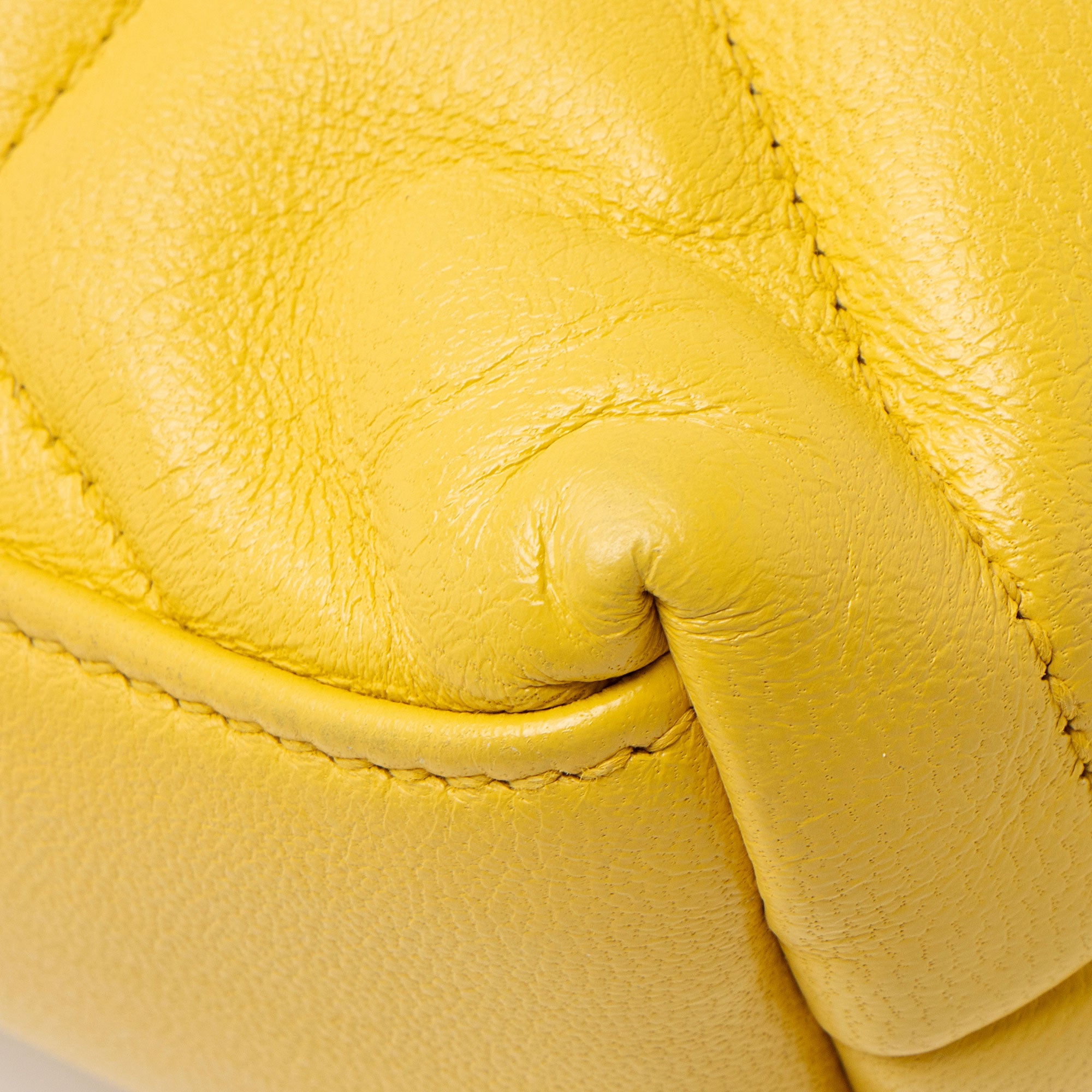 Saint Laurent Lambskin Monogram Puffer LouLou Small Clutch