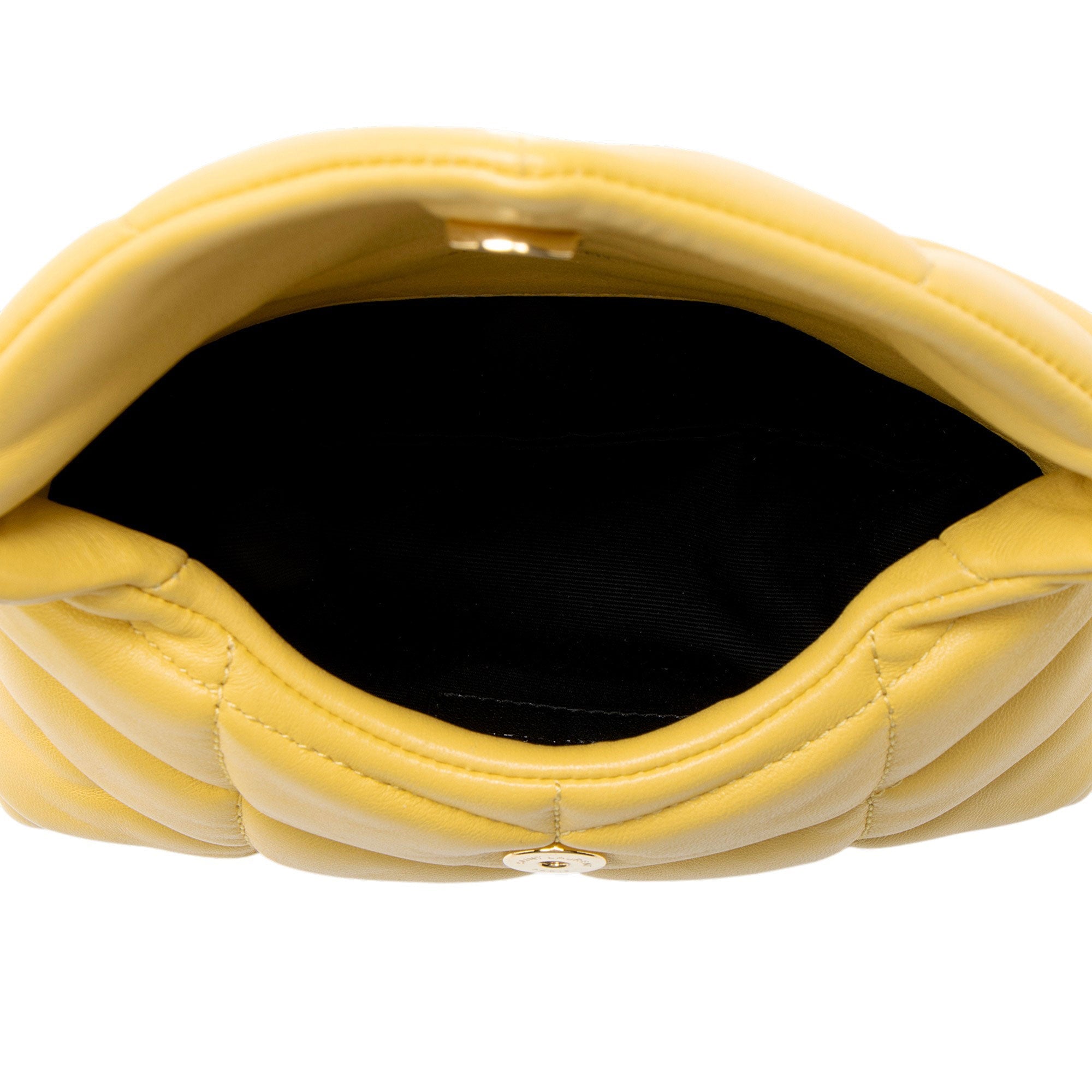Saint Laurent Lambskin Monogram Puffer LouLou Small Clutch
