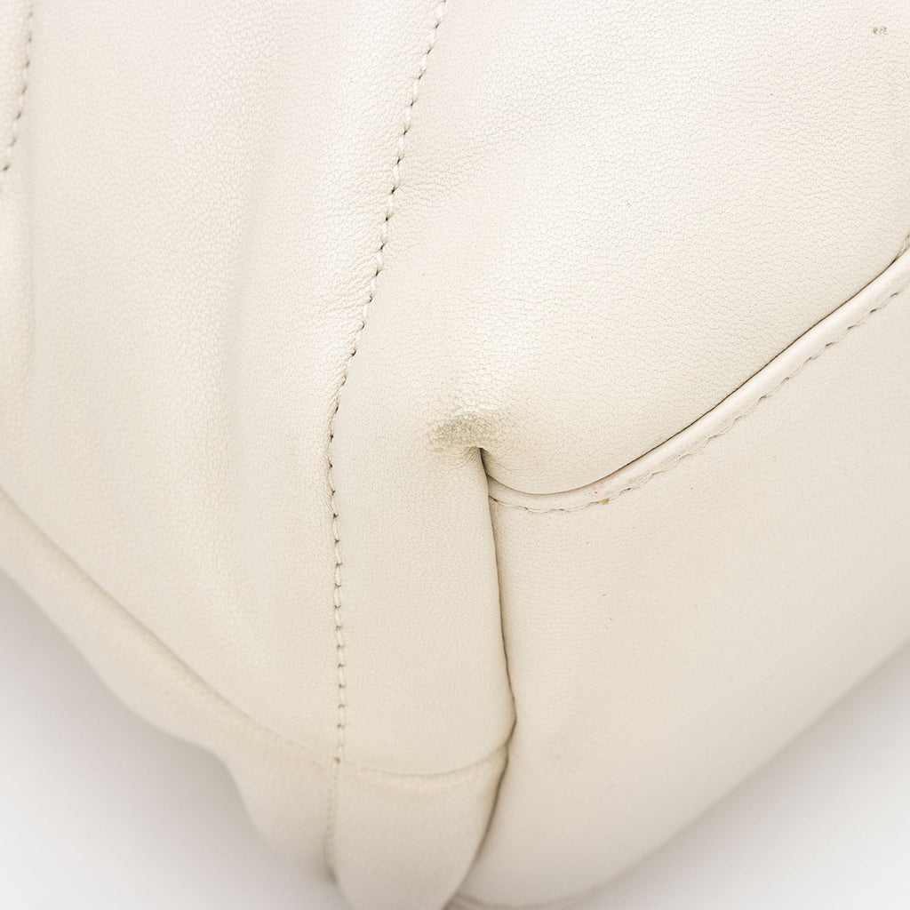 Saint Laurent Lambskin Monogram Puffer LouLou Small Shoulder Bag