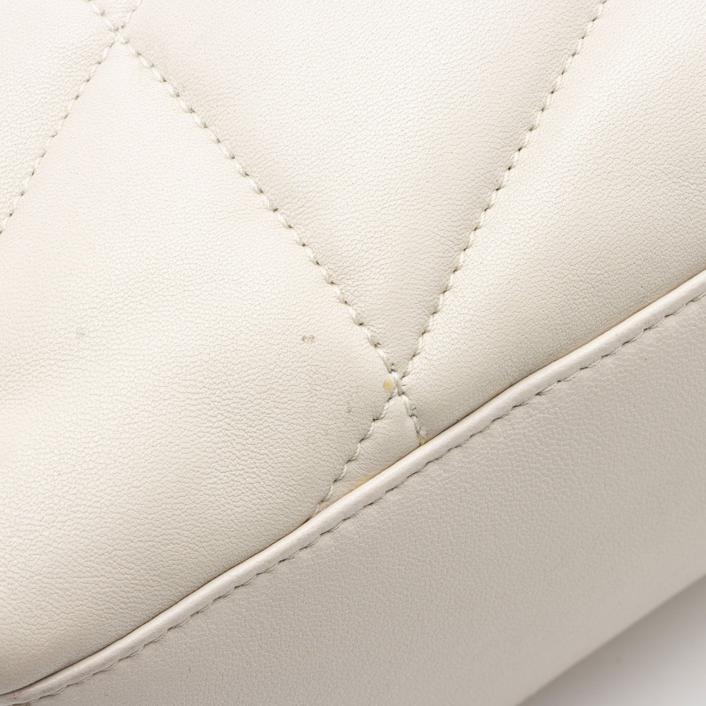Saint Laurent Lambskin Monogram Puffer LouLou Small Shoulder Bag