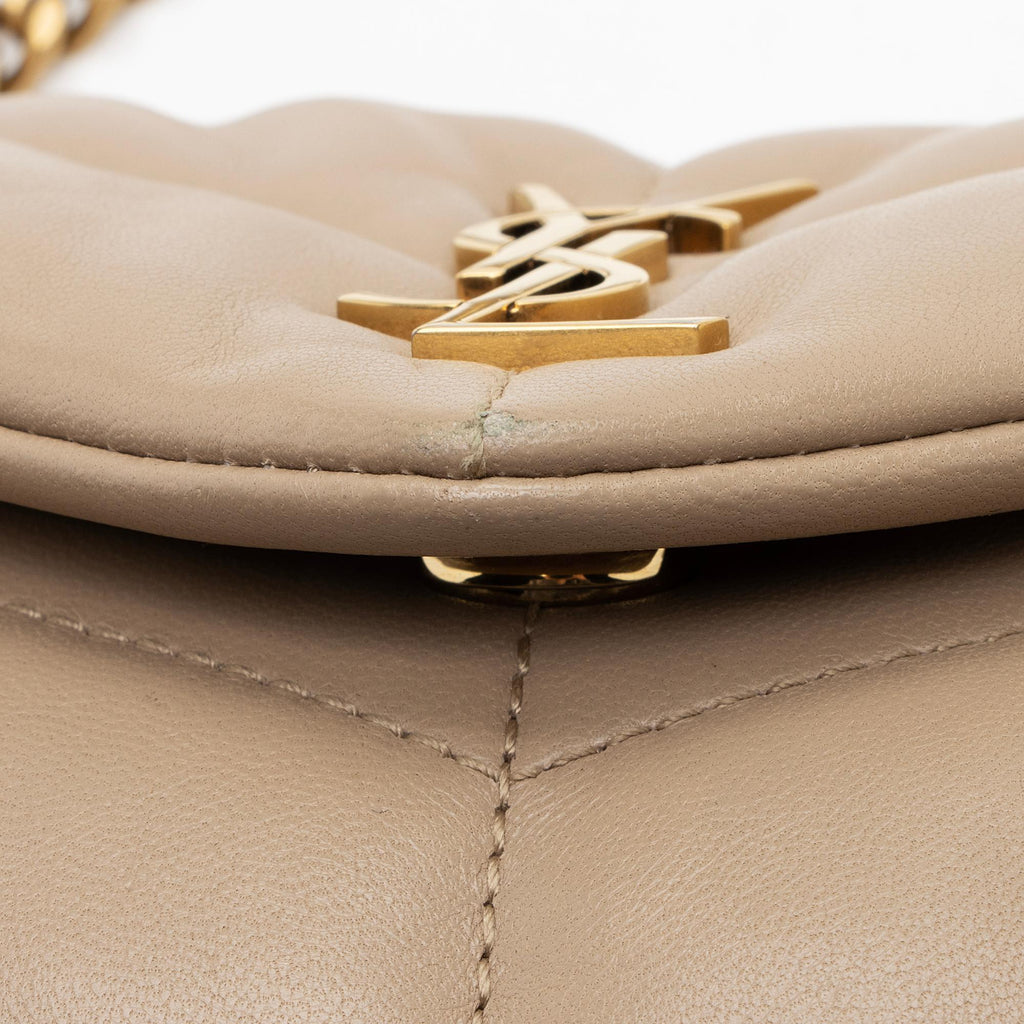 Saint Laurent Lambskin Monogram Puffer LouLou Toy Shoulder Bag
