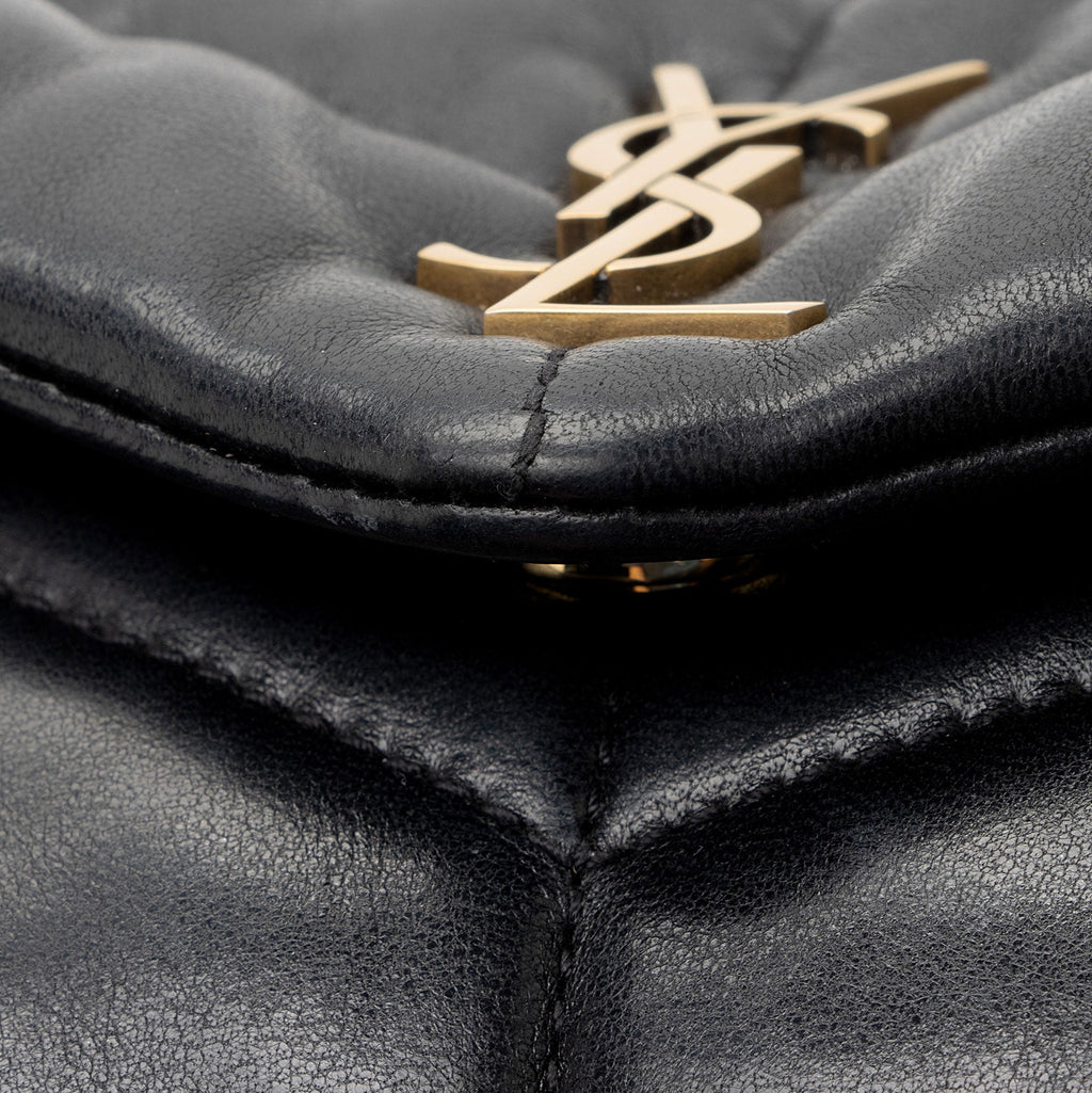 Saint Laurent Lambskin Monogram Puffer LouLou Toy Shoulder Bag