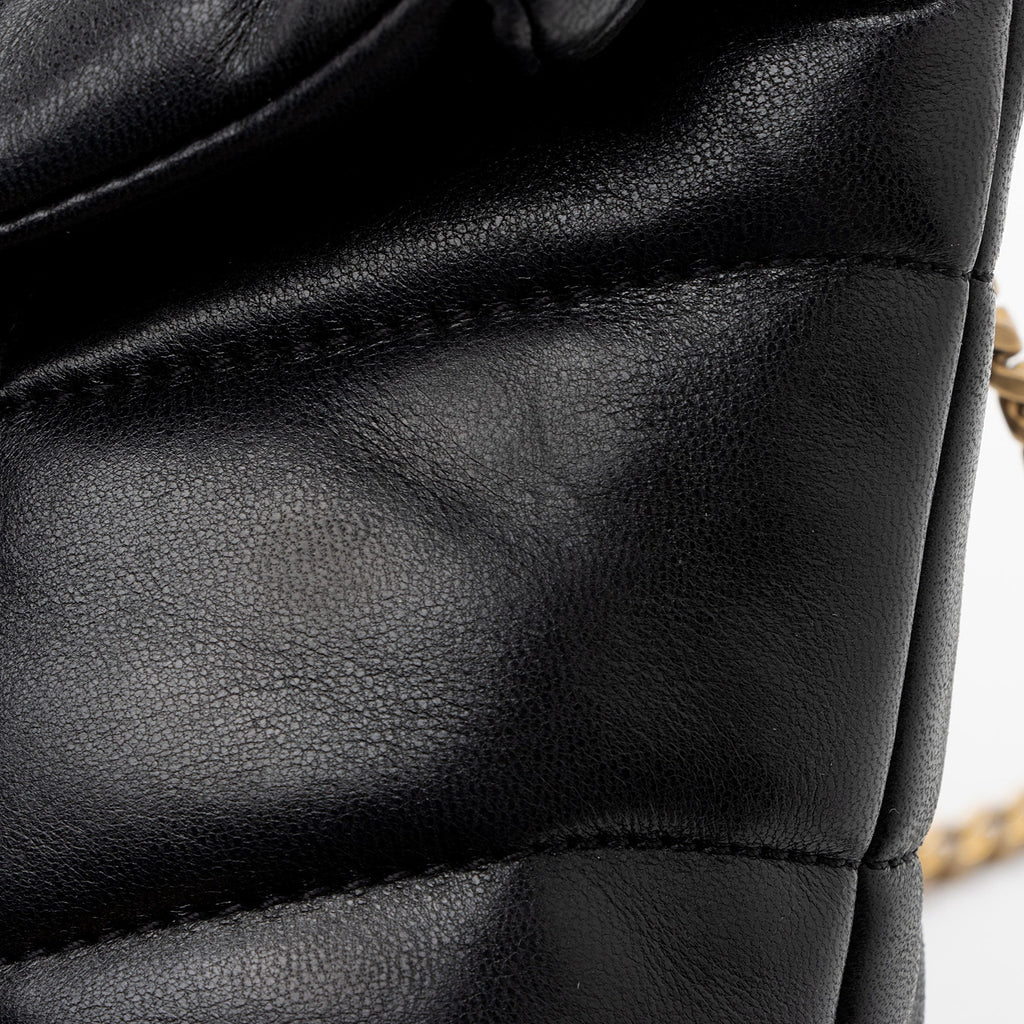Saint Laurent Lambskin Monogram Puffer LouLou Toy Shoulder Bag
